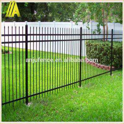 Spear top fence black Aluminum fence for bakcyard